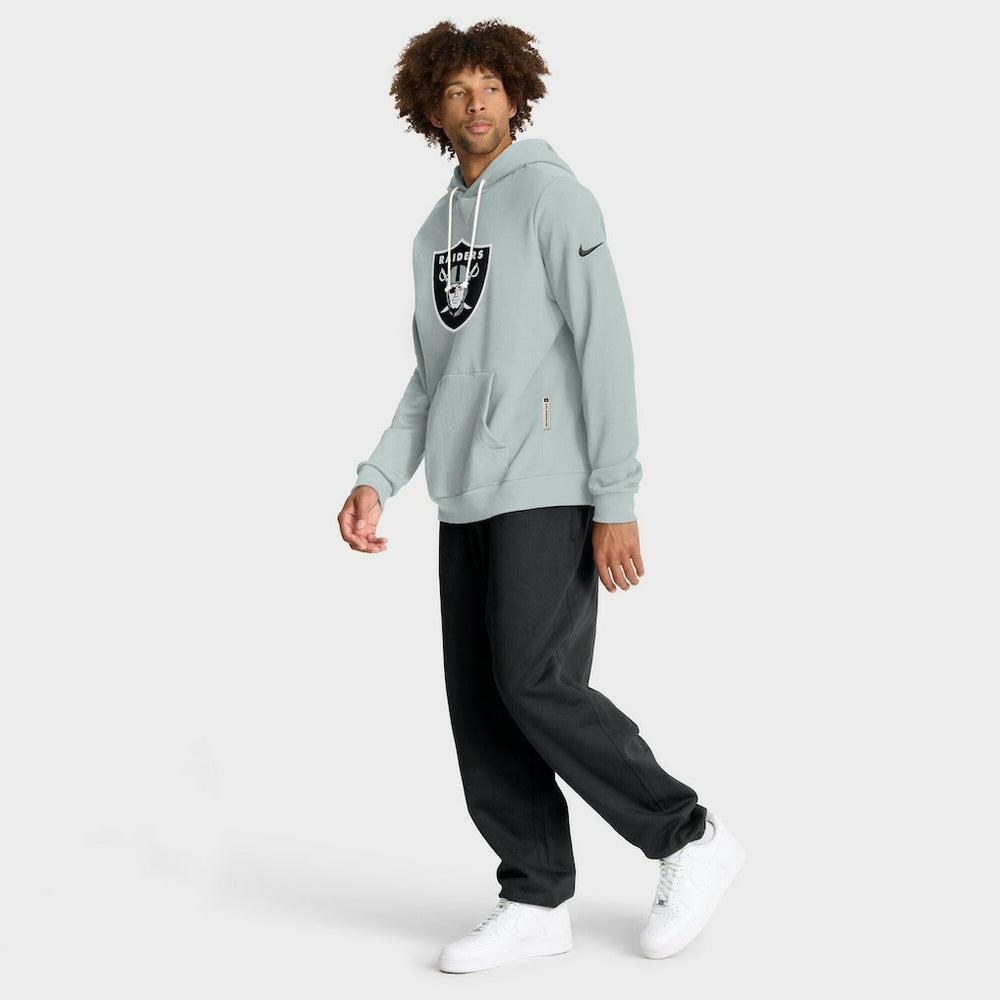Nike Las Vegas Raiders Sideline Standard Issue Initial Home Dri-FIT Hoodie Silver
