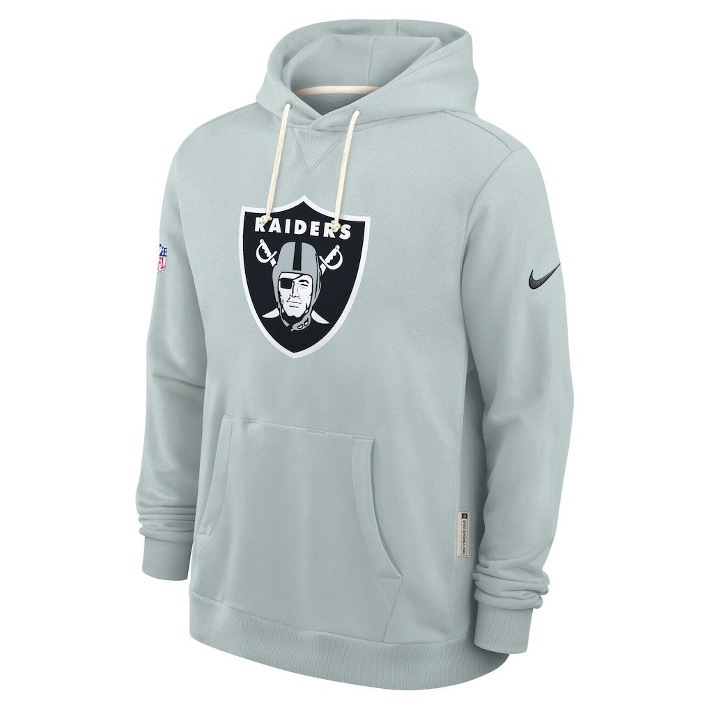 Nike Las Vegas Raiders Sideline Standard Issue Initial Home Dri-FIT Hoodie Silver