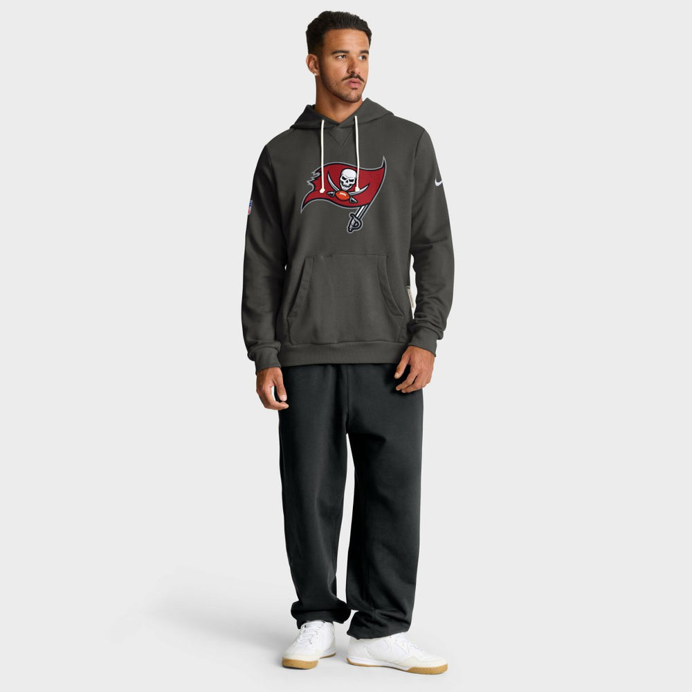 Nike Tampa Bay Buccaneers Sideline Standard Issue Initial Home Dri-FIT Hoodie Pewter