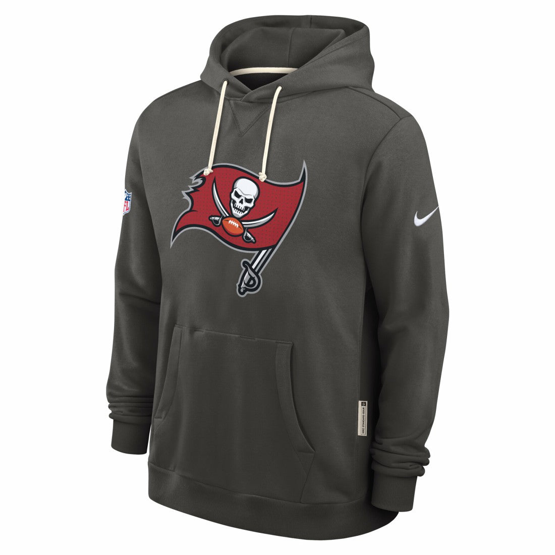 Nike Tampa Bay Buccaneers Sideline Standard Issue Initial Home Dri-FIT Hoodie Pewter