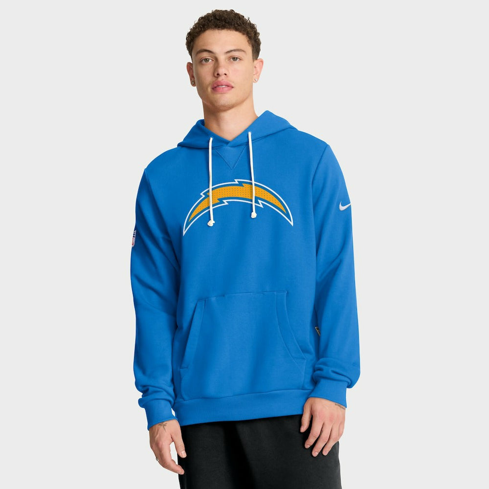 Nike Los Angeles Chargers Sideline Standard Issue Initial Home Dri-FIT Hoodie Powder Blue