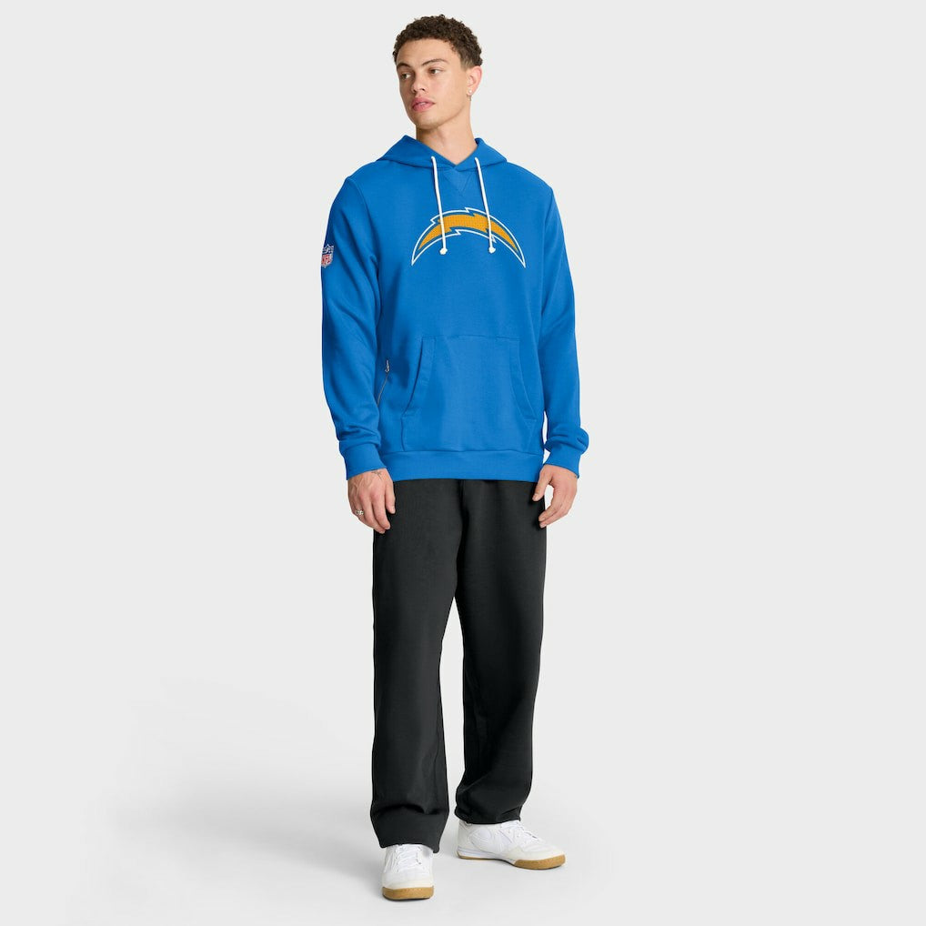 Nike Los Angeles Chargers Sideline Standard Issue Initial Home Dri-FIT Hoodie Powder Blue