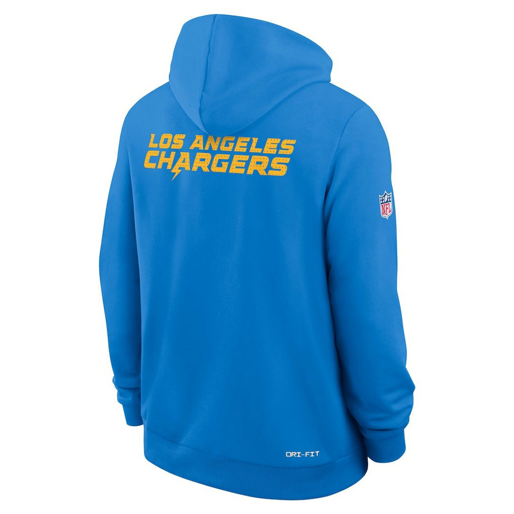 Nike Los Angeles Chargers Sideline Standard Issue Initial Home Dri-FIT Hoodie Powder Blue