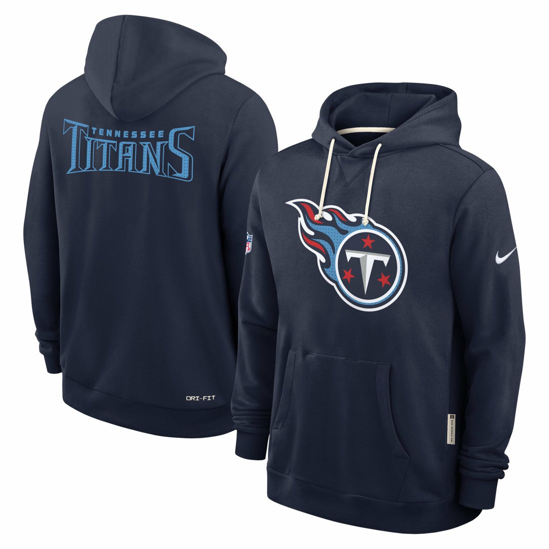 Nike Tennessee Titans Sideline Standard Issue Initial Home Dri-FIT Hoodie Navy