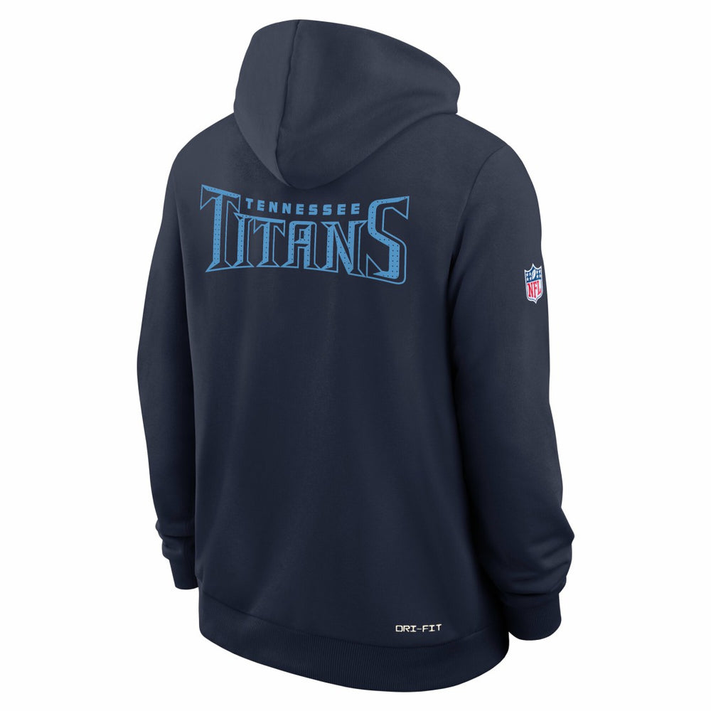 Nike Tennessee Titans Sideline Standard Issue Initial Home Dri-FIT Hoodie Navy