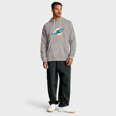 Nike Miami Dolphins Sideline Standard Issue Initial Home Dri-FIT Hoodie Charcoal