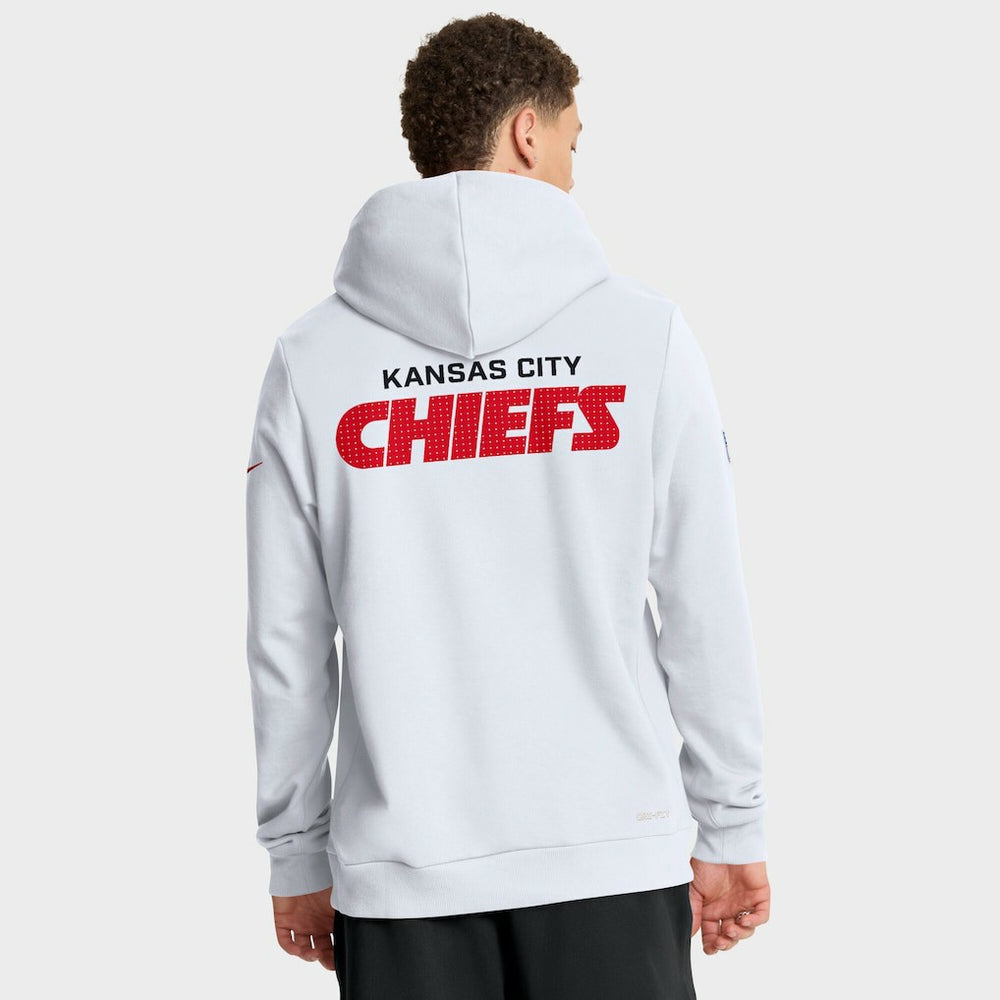 Nike Kansas City Chiefs Sideline Standard Issue Initial Home Dri-FIT Hoodie White