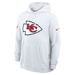 Nike Kansas City Chiefs Sideline Standard Issue Initial Home Dri-FIT Hoodie White