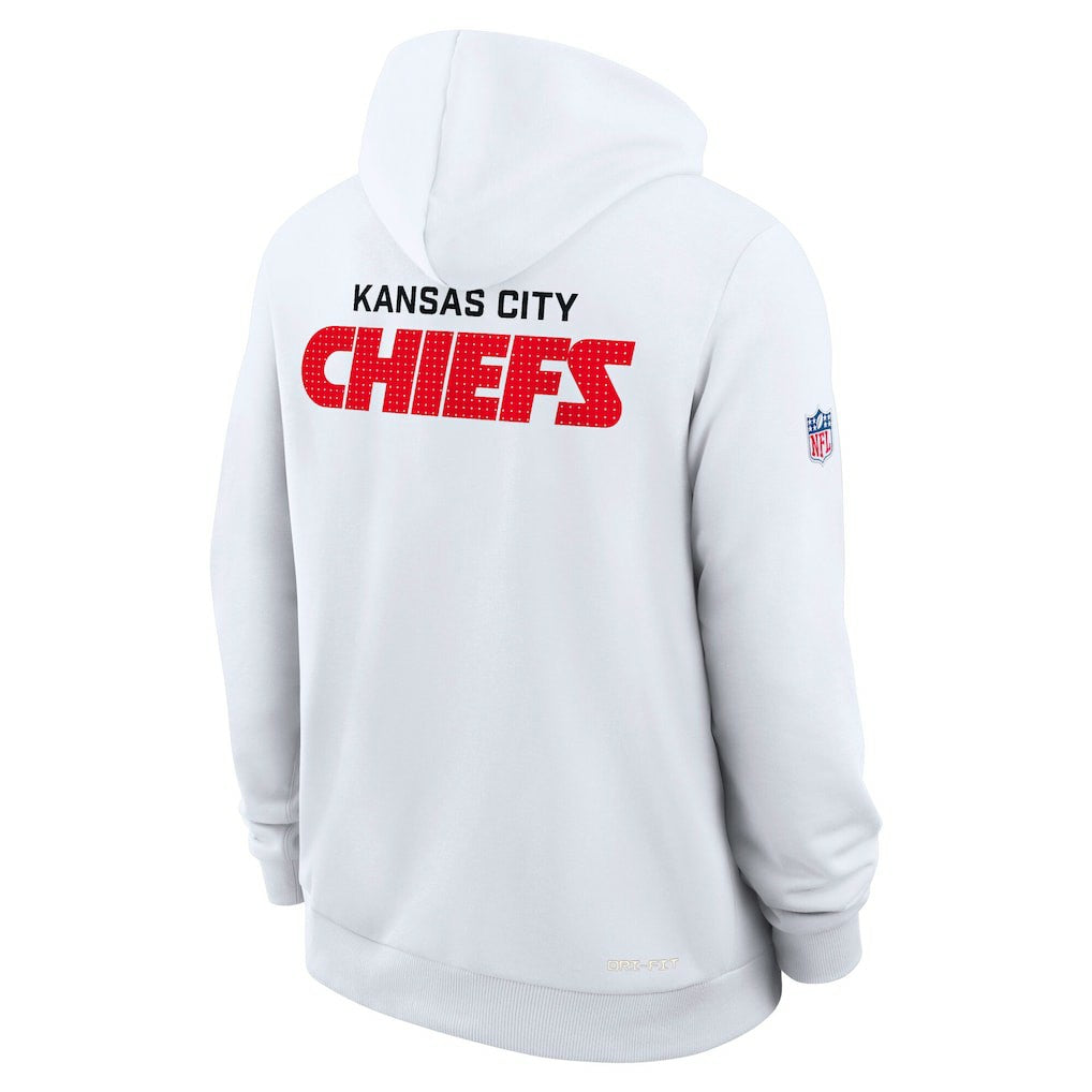 Nike Kansas City Chiefs Sideline Standard Issue Initial Home Dri-FIT Hoodie White