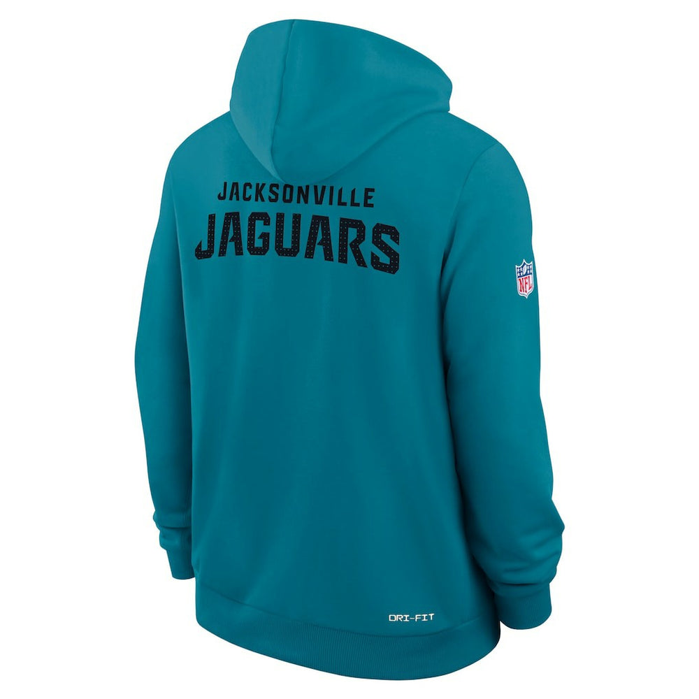 Nike Jacksonville Jaguars Sideline Standard Issue Initial Home Dri-FIT Hoodie Teal
