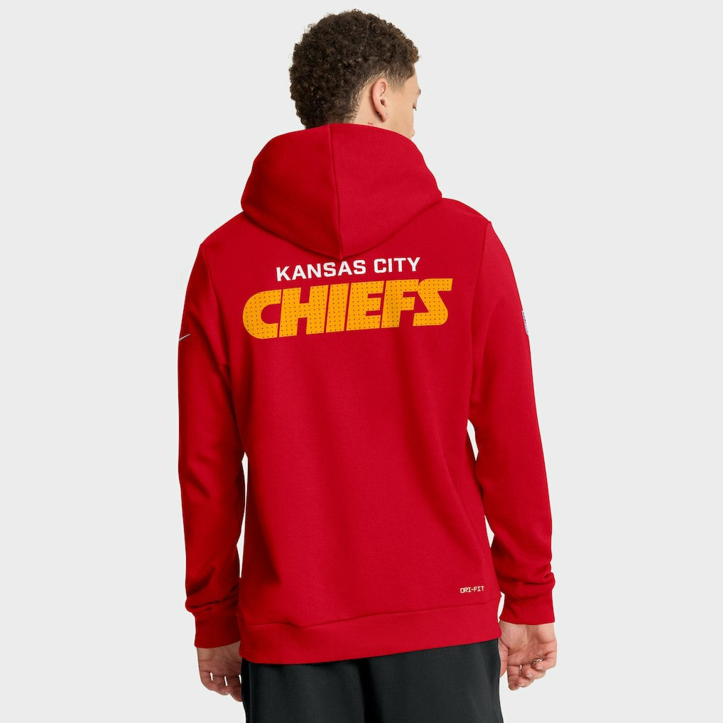 Nike Kansas City Chiefs Sideline Standard Issue Initial Home Dri-FIT Hoodie Red