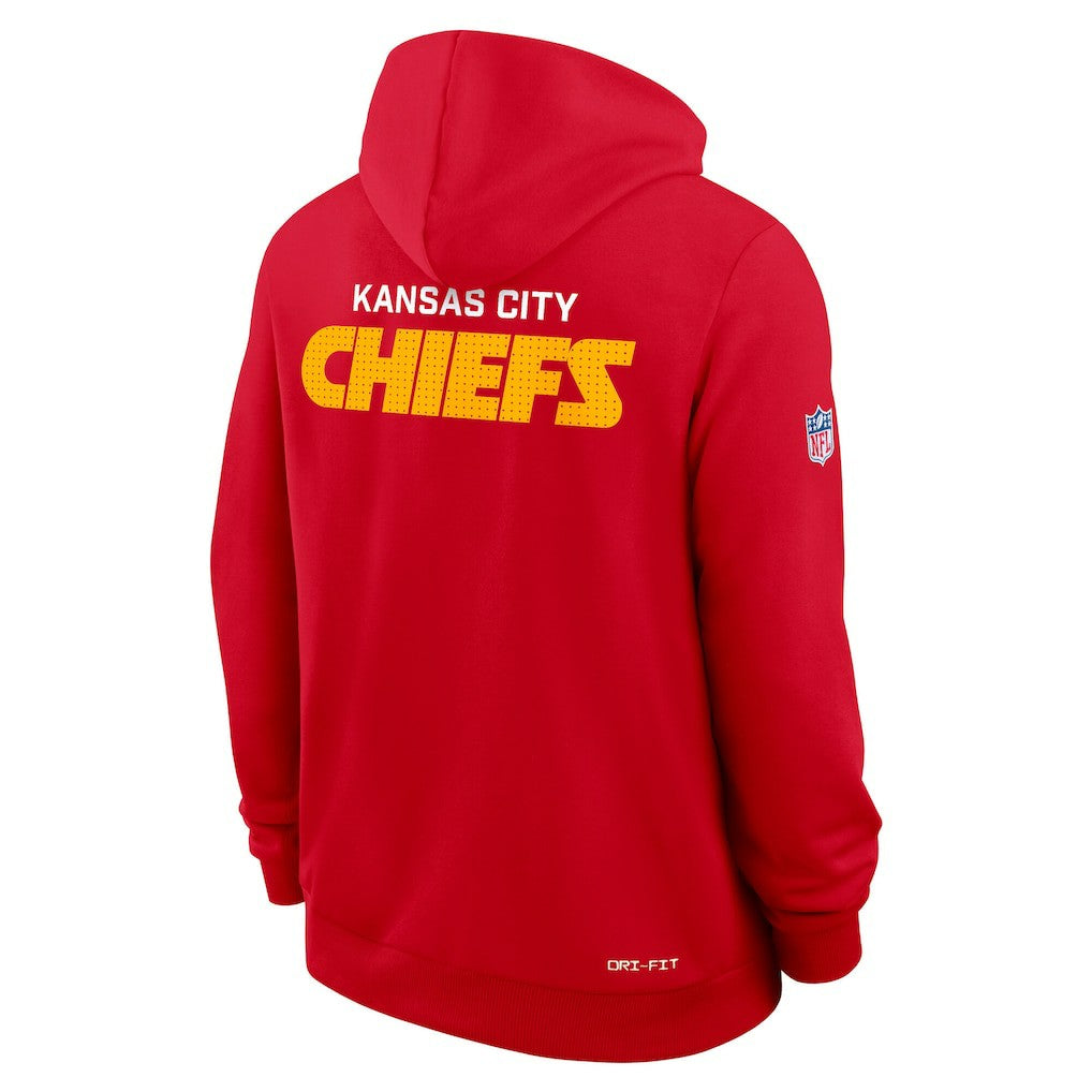 Nike Kansas City Chiefs Sideline Standard Issue Initial Home Dri-FIT Hoodie Red