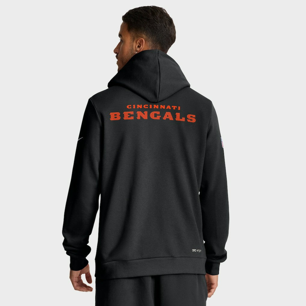 Nike Cincinnati Bengals Sideline Standard Issue Initial Home Dri-FIT Hoodie Black