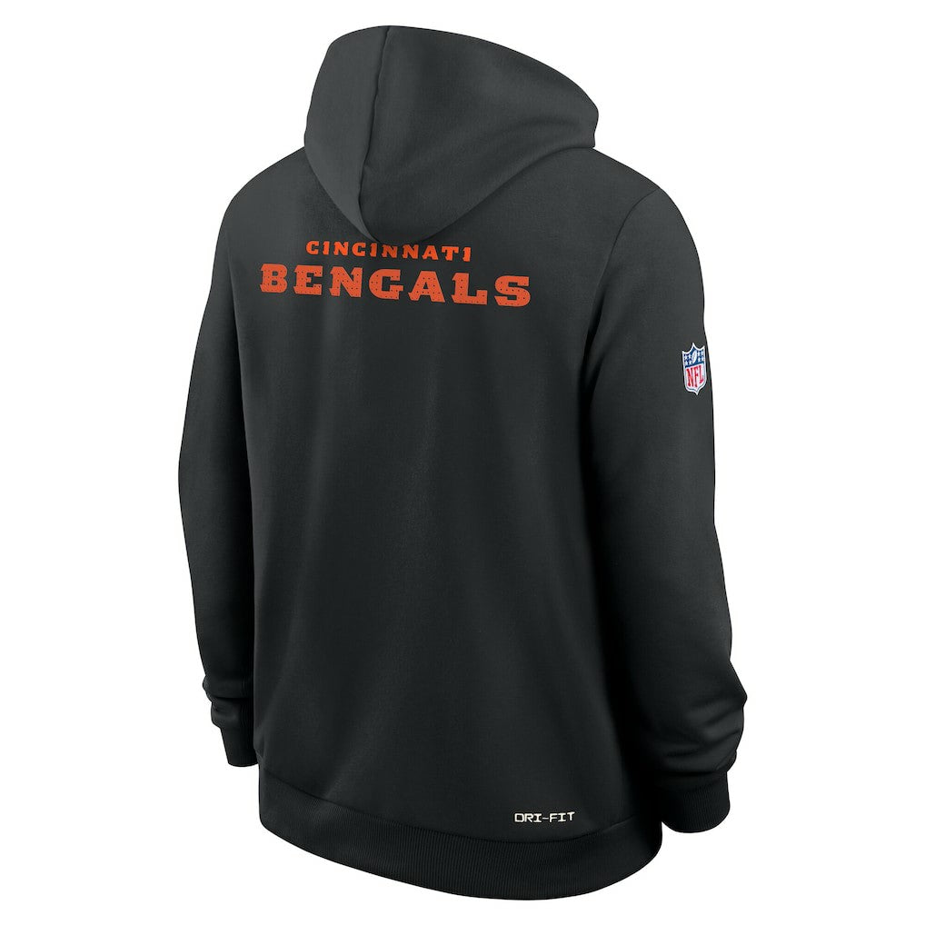 Nike Cincinnati Bengals Sideline Standard Issue Initial Home Dri-FIT Hoodie Black