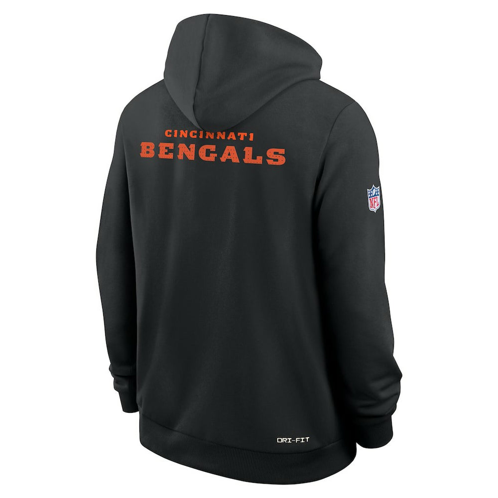 Nike Cincinnati Bengals Sideline Standard Issue Initial Home Dri-FIT Hoodie Black