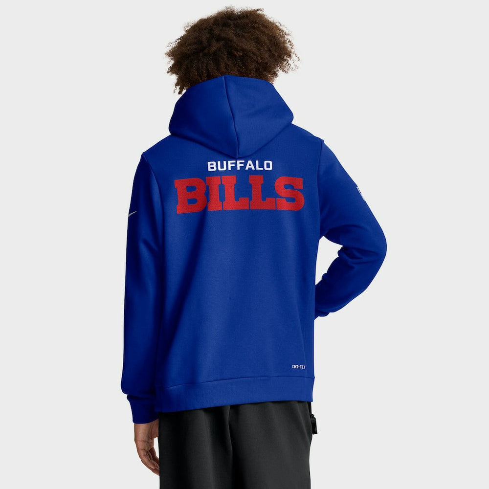 Nike Buffalo Bills Sideline Standard Issue Initial Home Dri-FIT Hoodie Royal