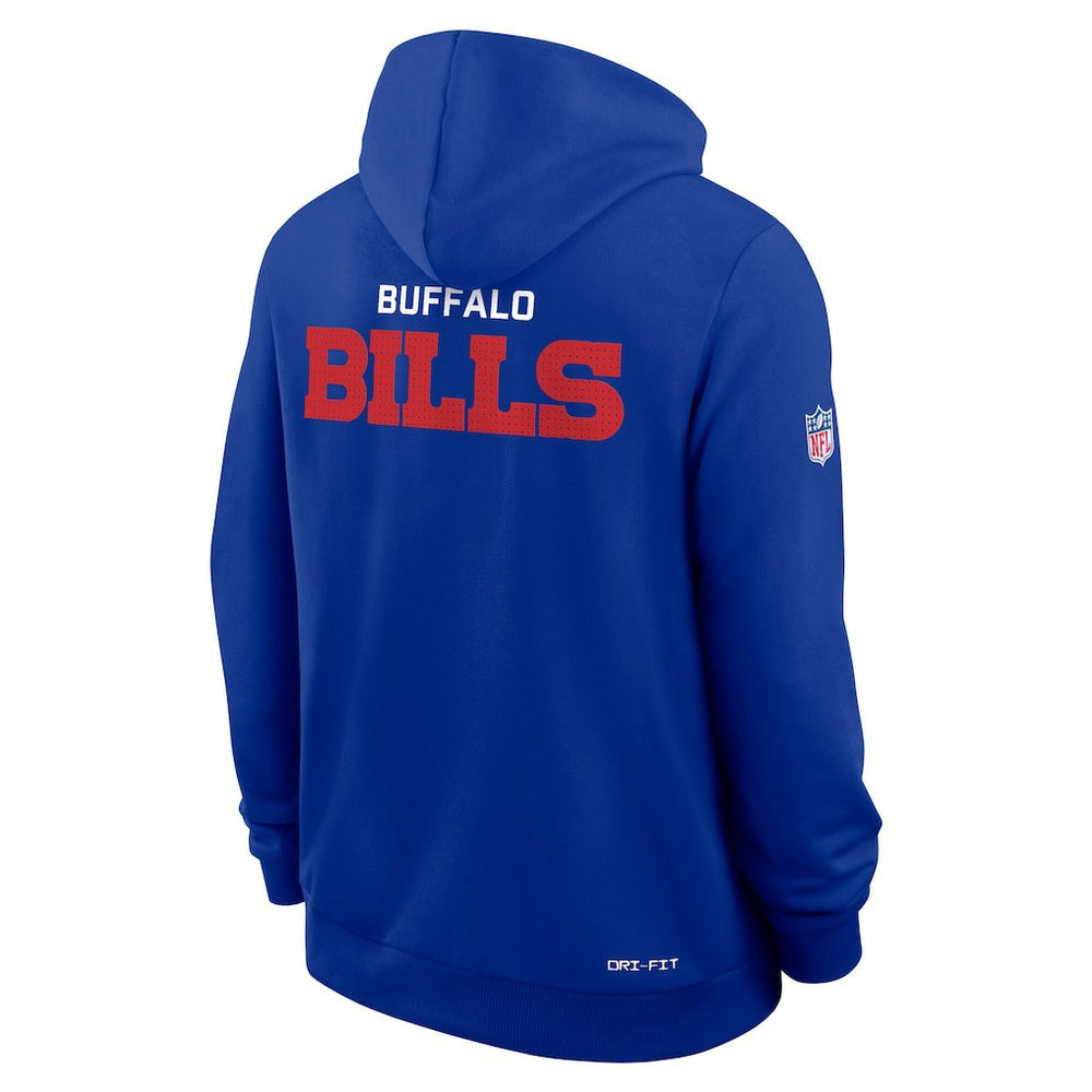 Nike Buffalo Bills Sideline Standard Issue Initial Home Dri-FIT Hoodie Royal