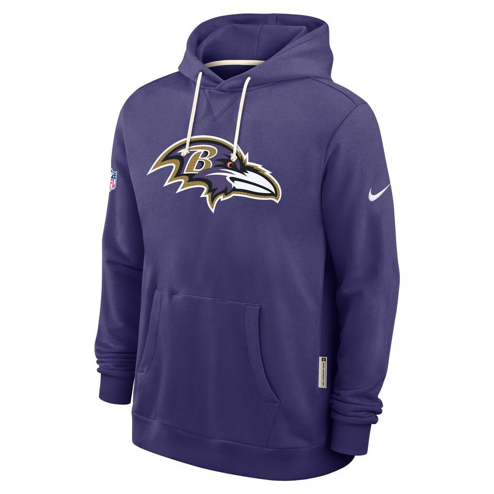 Nike Baltimore Ravens Sideline Standard Issue Initial Home Dri-FIT Hoodie Purple
