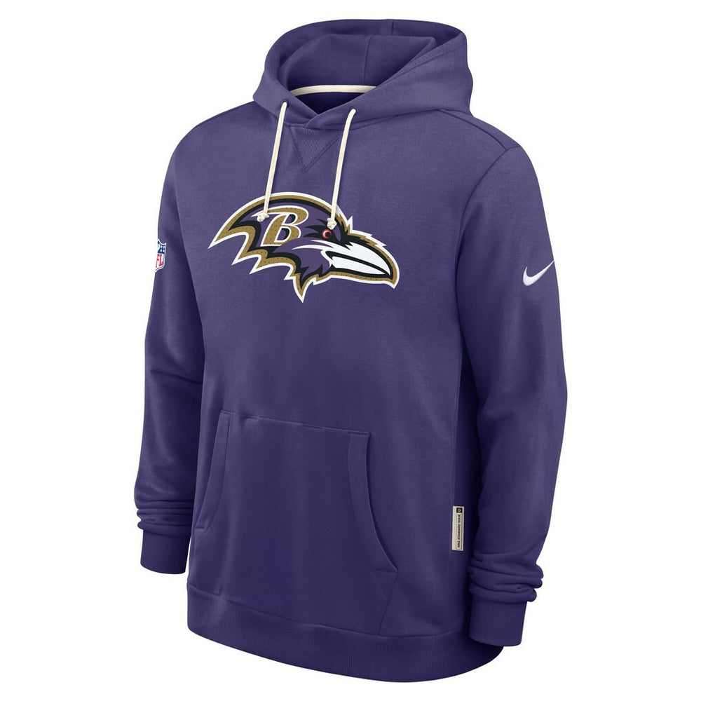 Nike Baltimore Ravens Sideline Standard Issue Initial Home Dri-FIT Hoodie Purple