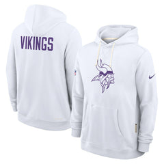 Nike Minnesota Vikings Sideline Standard Issue Alt 2 Dri-FIT Hoodie White
