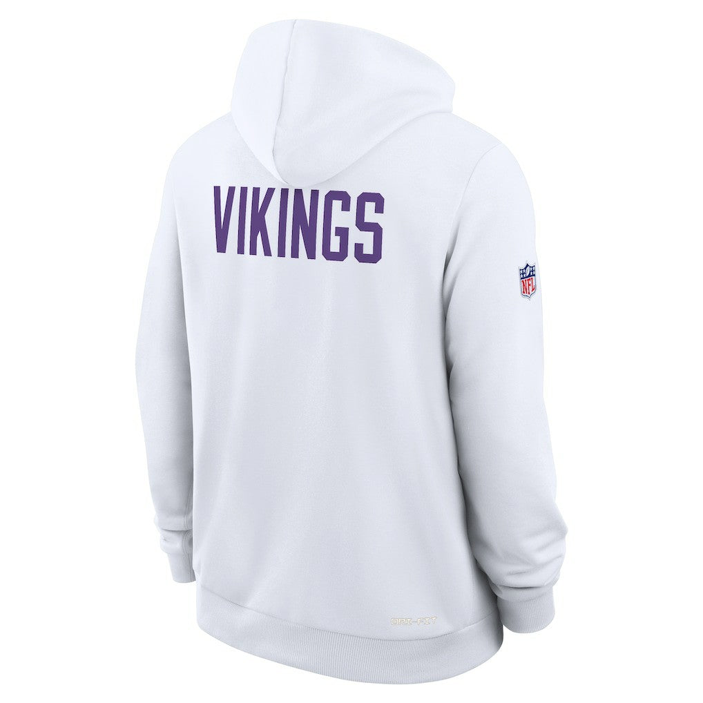 Nike Minnesota Vikings Sideline Standard Issue Alt 2 Dri-FIT Hoodie White