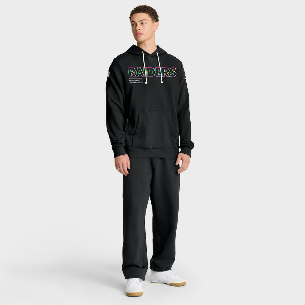 Nike Las Vegas Raiders 2025 NFL Crucial Catch Sideline Standard Issue Dri-FIT Hoodie Black