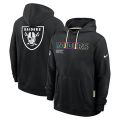 Nike Las Vegas Raiders 2025 NFL Crucial Catch Sideline Standard Issue Dri-FIT Hoodie Black