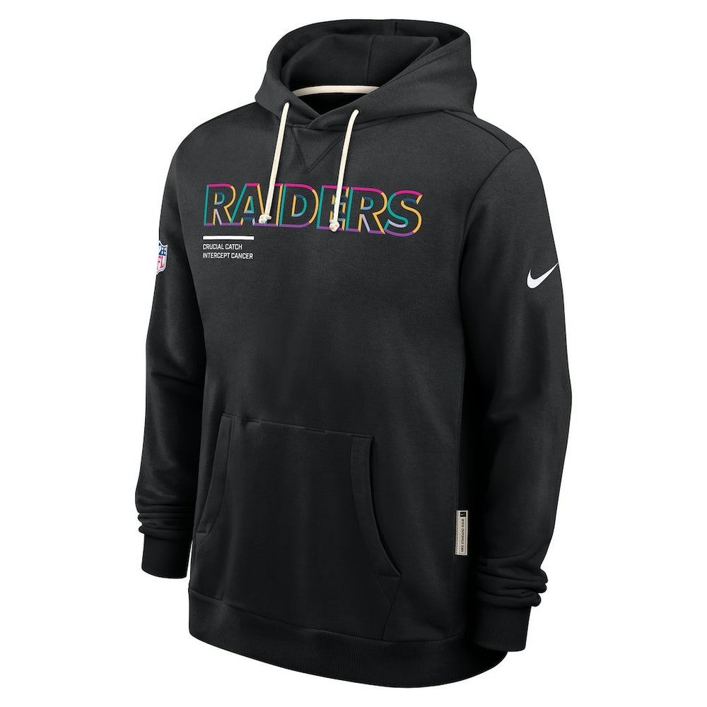 Nike Las Vegas Raiders 2025 NFL Crucial Catch Sideline Standard Issue Dri-FIT Hoodie Black