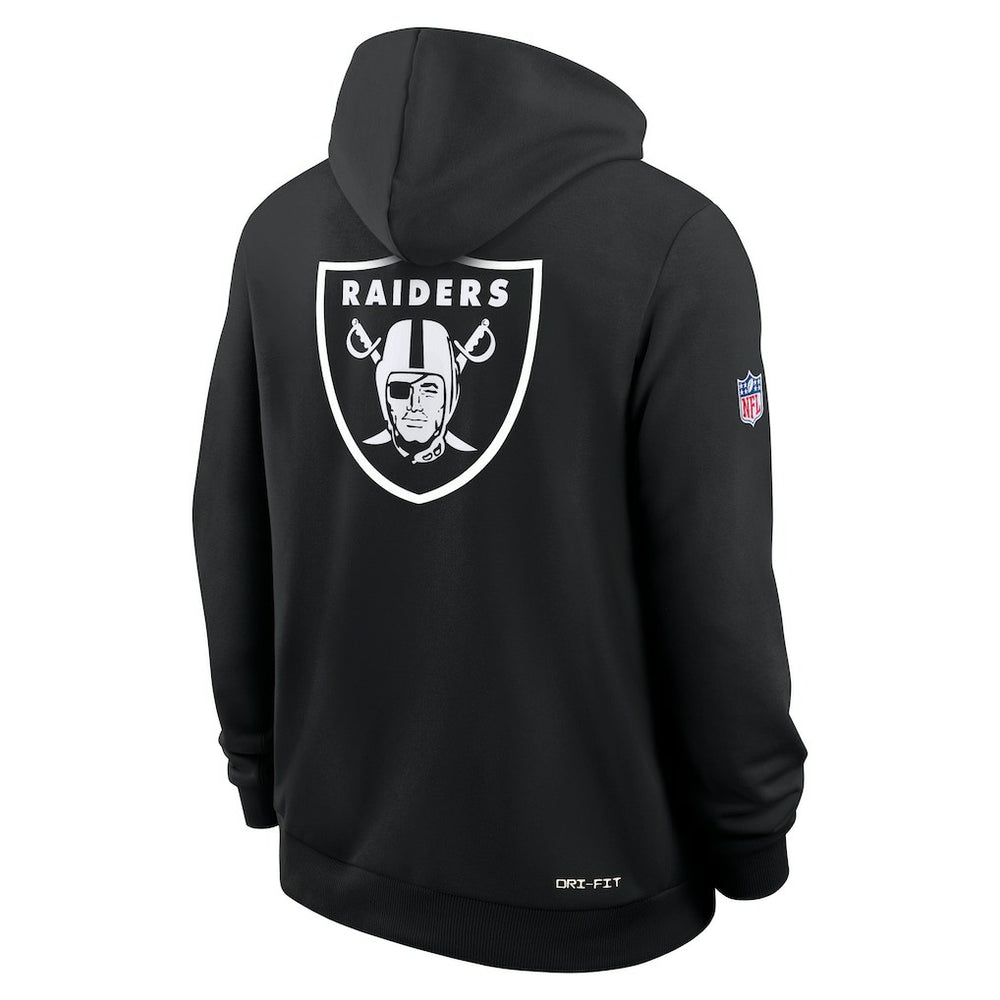 Nike Las Vegas Raiders 2025 NFL Crucial Catch Sideline Standard Issue Dri-FIT Hoodie Black