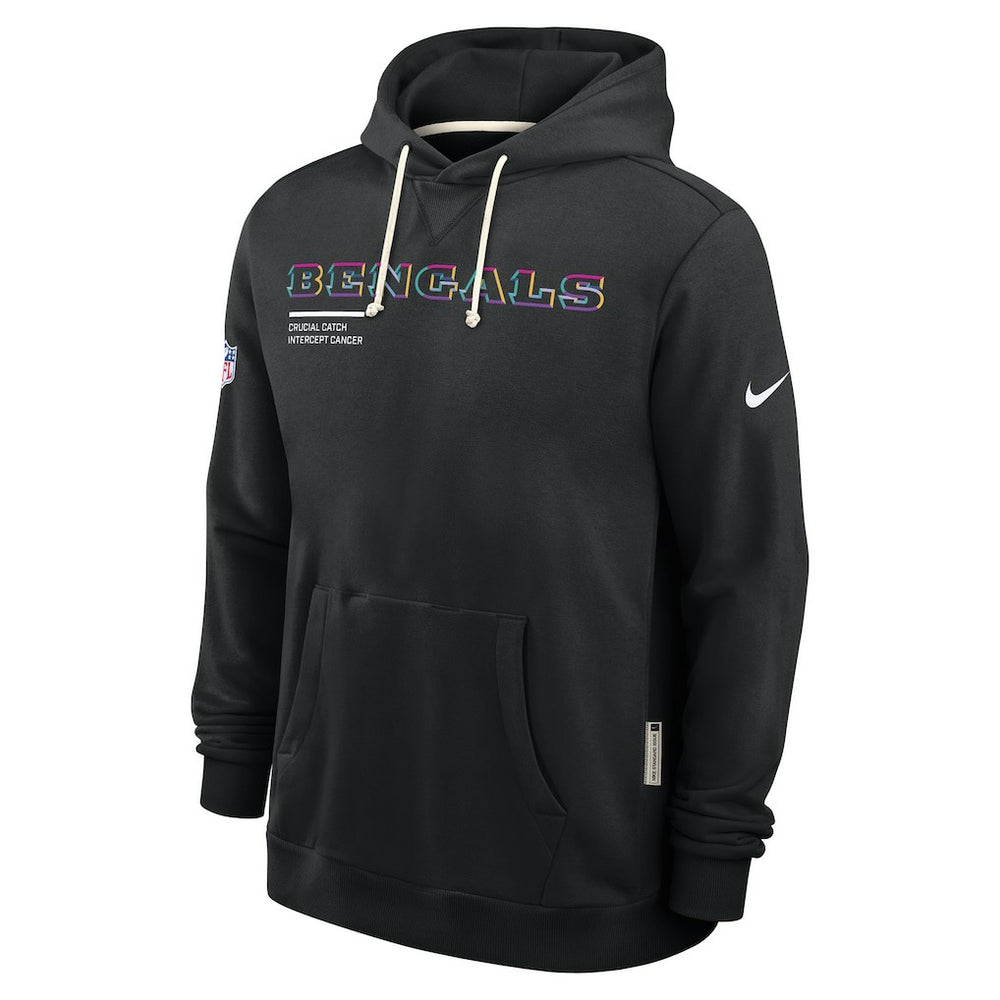Nike Cincinnati Bengals 2025 NFL Crucial Catch Sideline Standard Issue Dri-FIT Hoodie Black