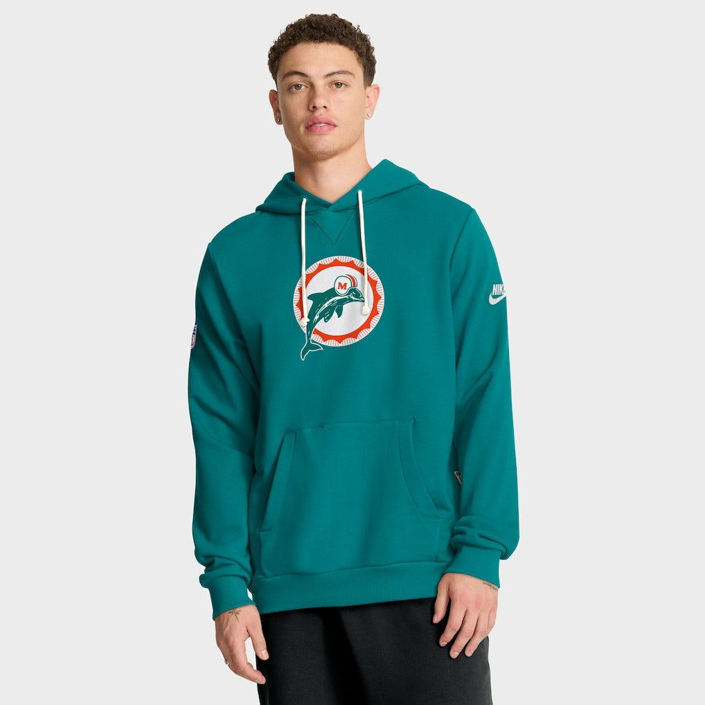 Nike Miami Dolphins Sideline Standard Issue Alt 2 Dri-FIT Hoodie Aqua