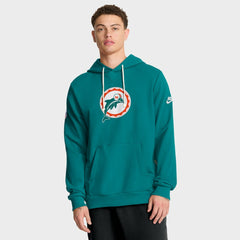 Nike Miami Dolphins Sideline Standard Issue Alt 2 Dri-FIT Hoodie Aqua