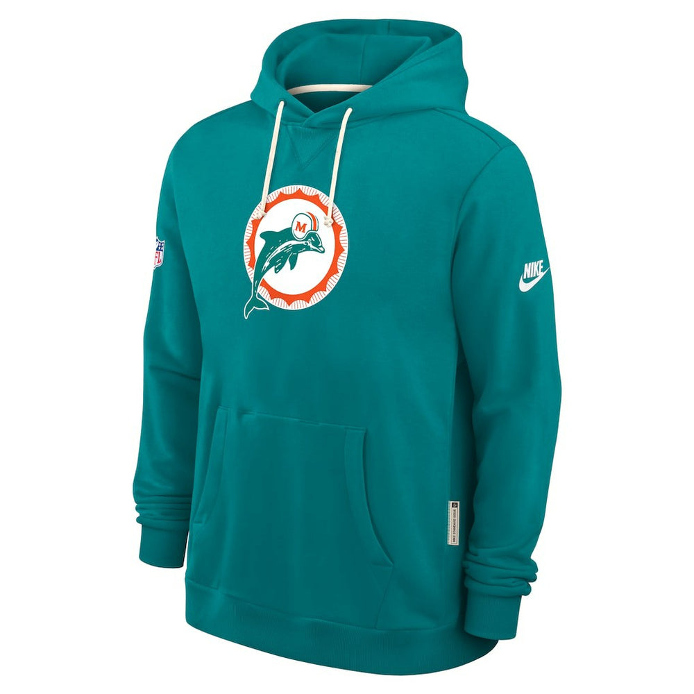 Nike Miami Dolphins Sideline Standard Issue Alt 2 Dri-FIT Hoodie Aqua