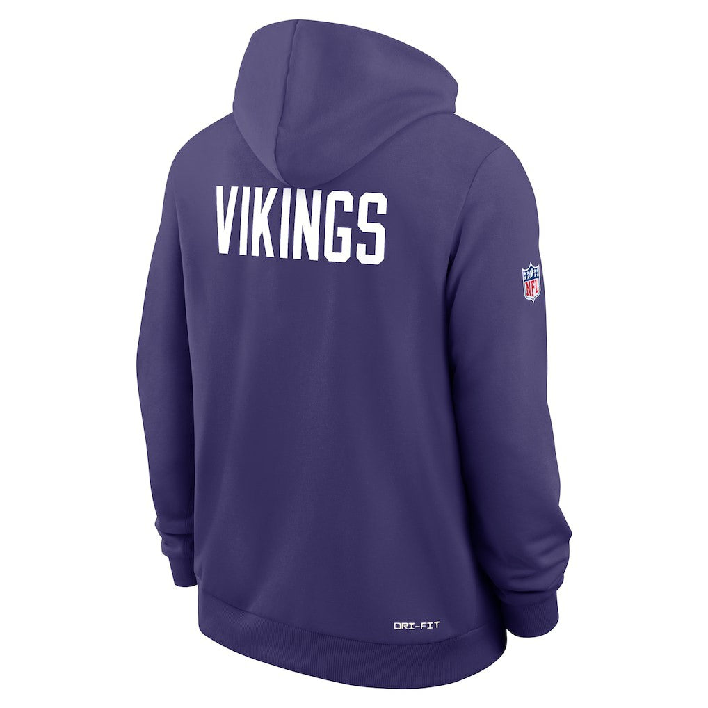 Nike Minnesota Vikings Sideline Standard Issue Alt 2 Dri-FIT Hoodie Purple