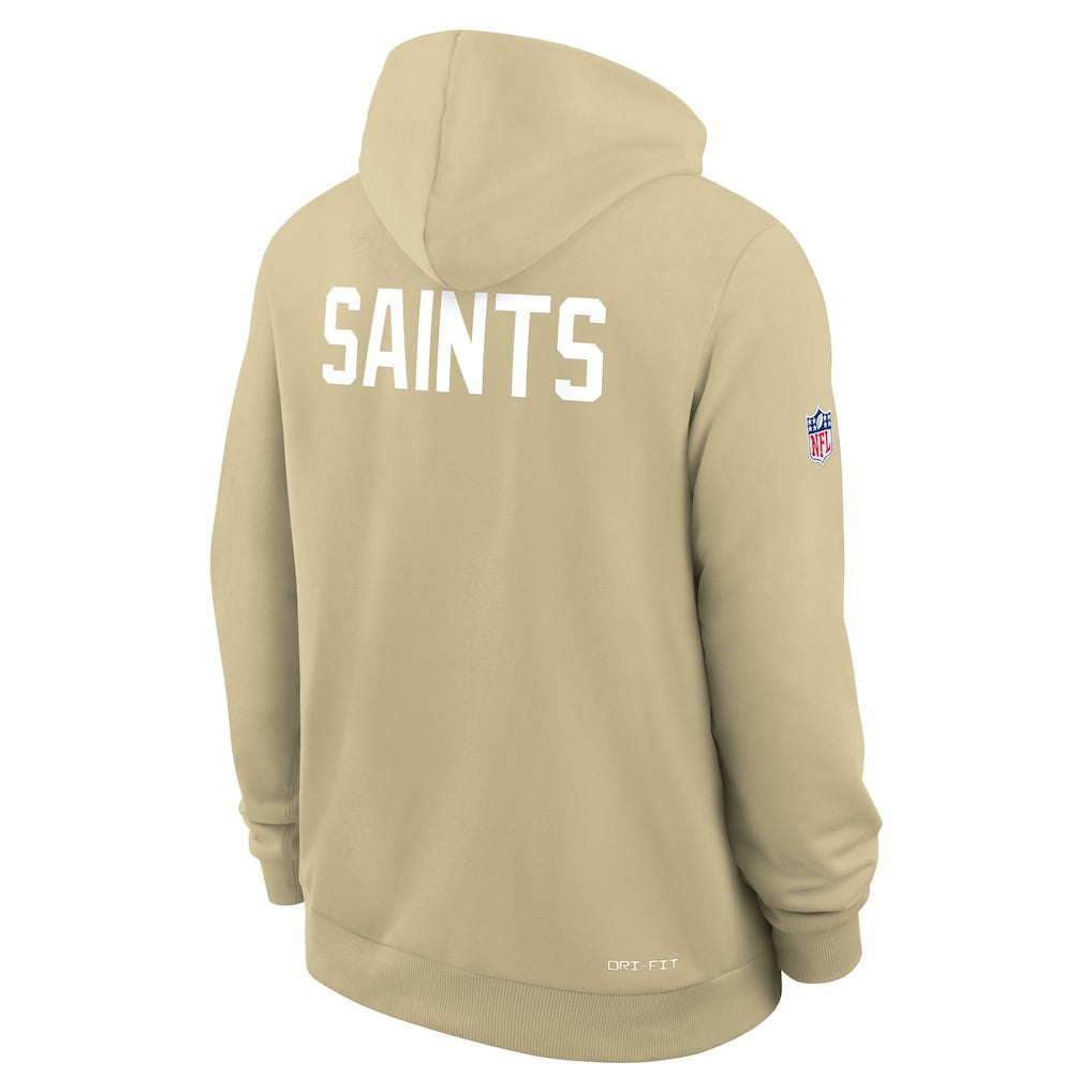 Nike New Orleans Saints Sideline Standard Issue Alt 2 Dri-FIT Hoodie Gold
