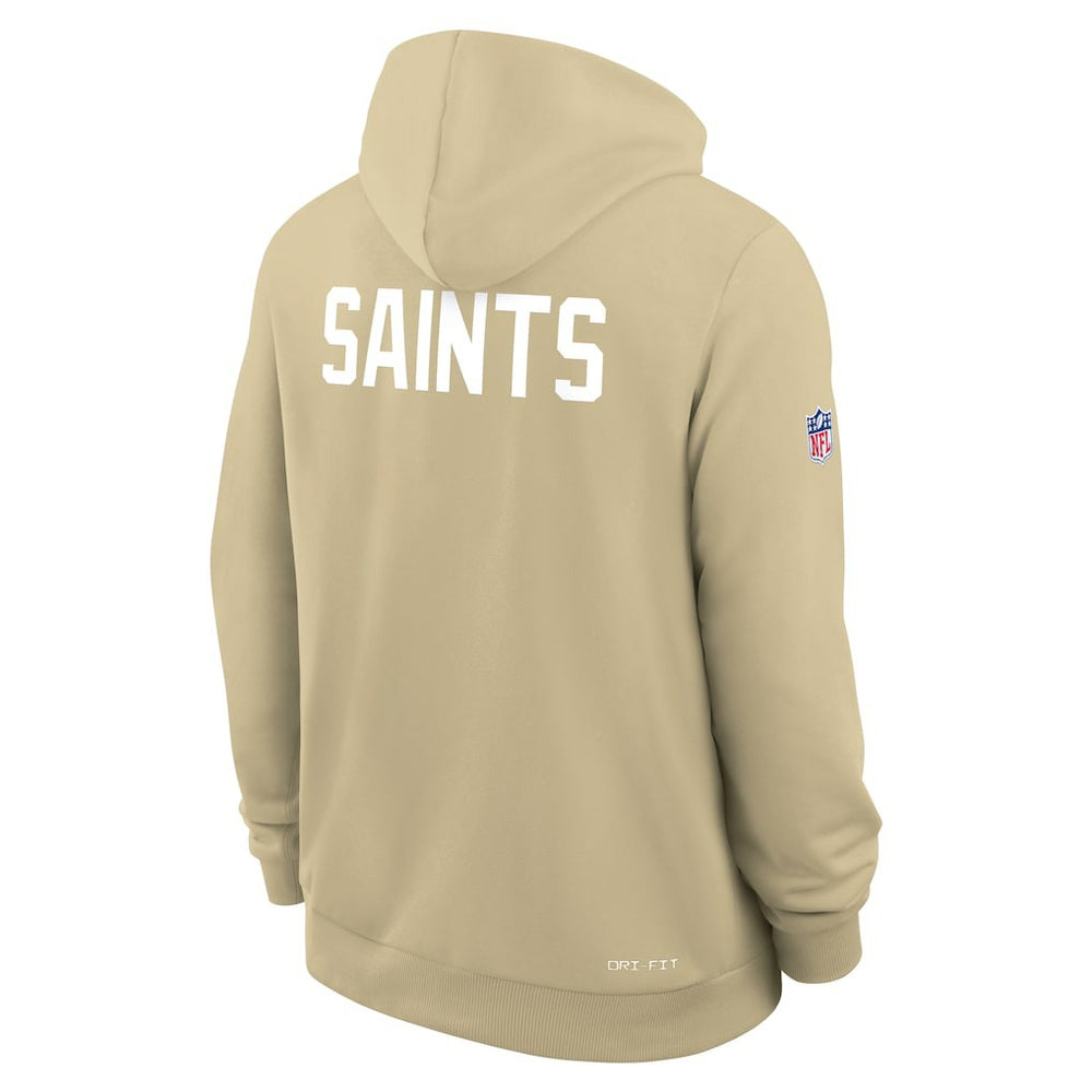 Nike New Orleans Saints Sideline Standard Issue Alt 2 Dri-FIT Hoodie Gold