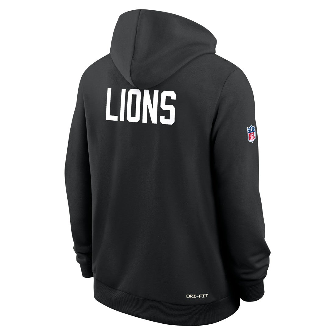 Nike Detroit Lions Sideline Standard Issue Alt 2 Dri-FIT Hoodie Black