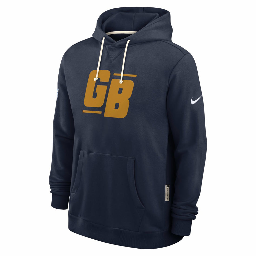 Nike Green Bay Packers The 1923 Classic Sideline Dri-FIT Pullover Hoodie Navy