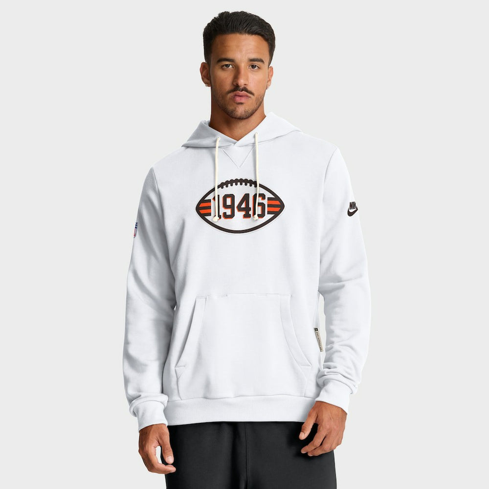 Nike Cleveland Browns Sideline Standard Issue Alt 2 Dri-FIT Hoodie White