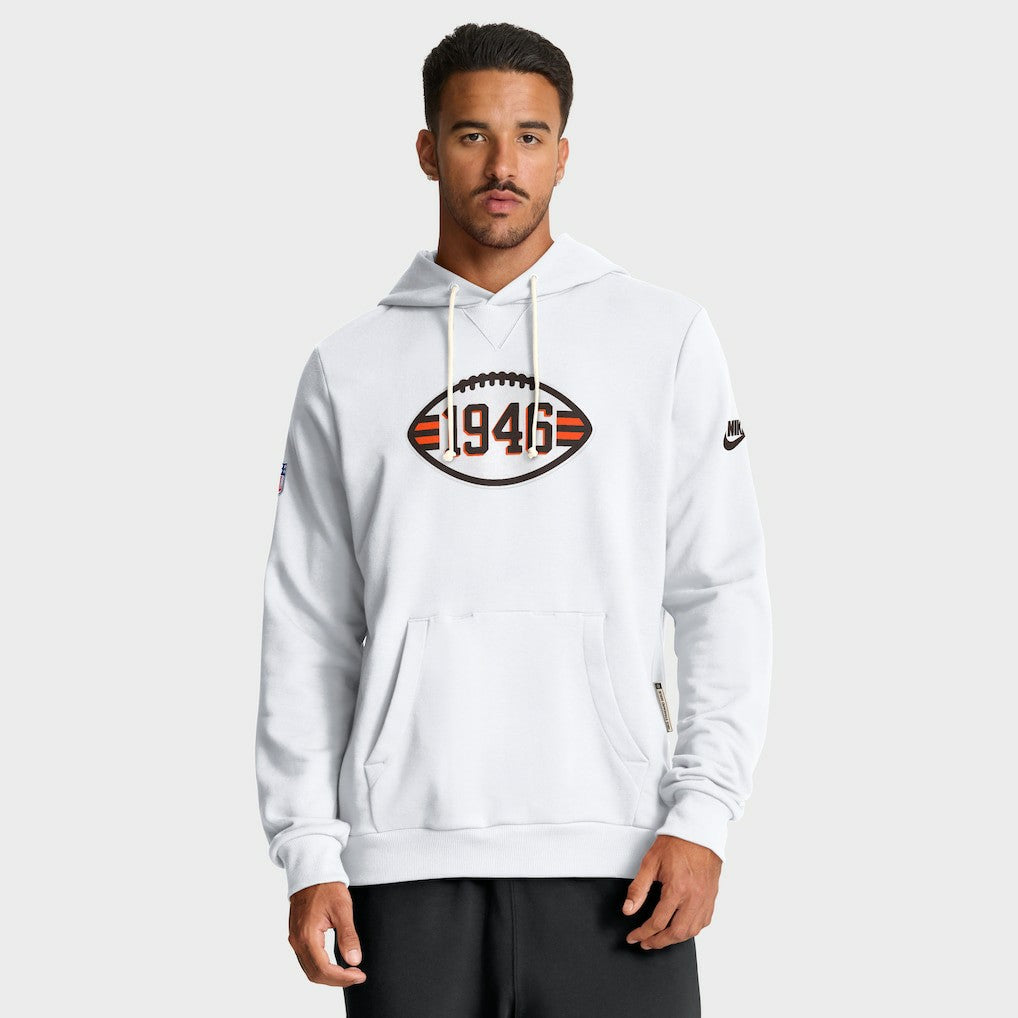 Nike Cleveland Browns Sideline Standard Issue Alt 2 Dri-FIT Hoodie White
