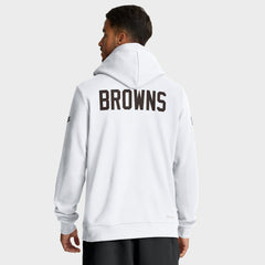 Nike Cleveland Browns Sideline Standard Issue Alt 2 Dri-FIT Hoodie White