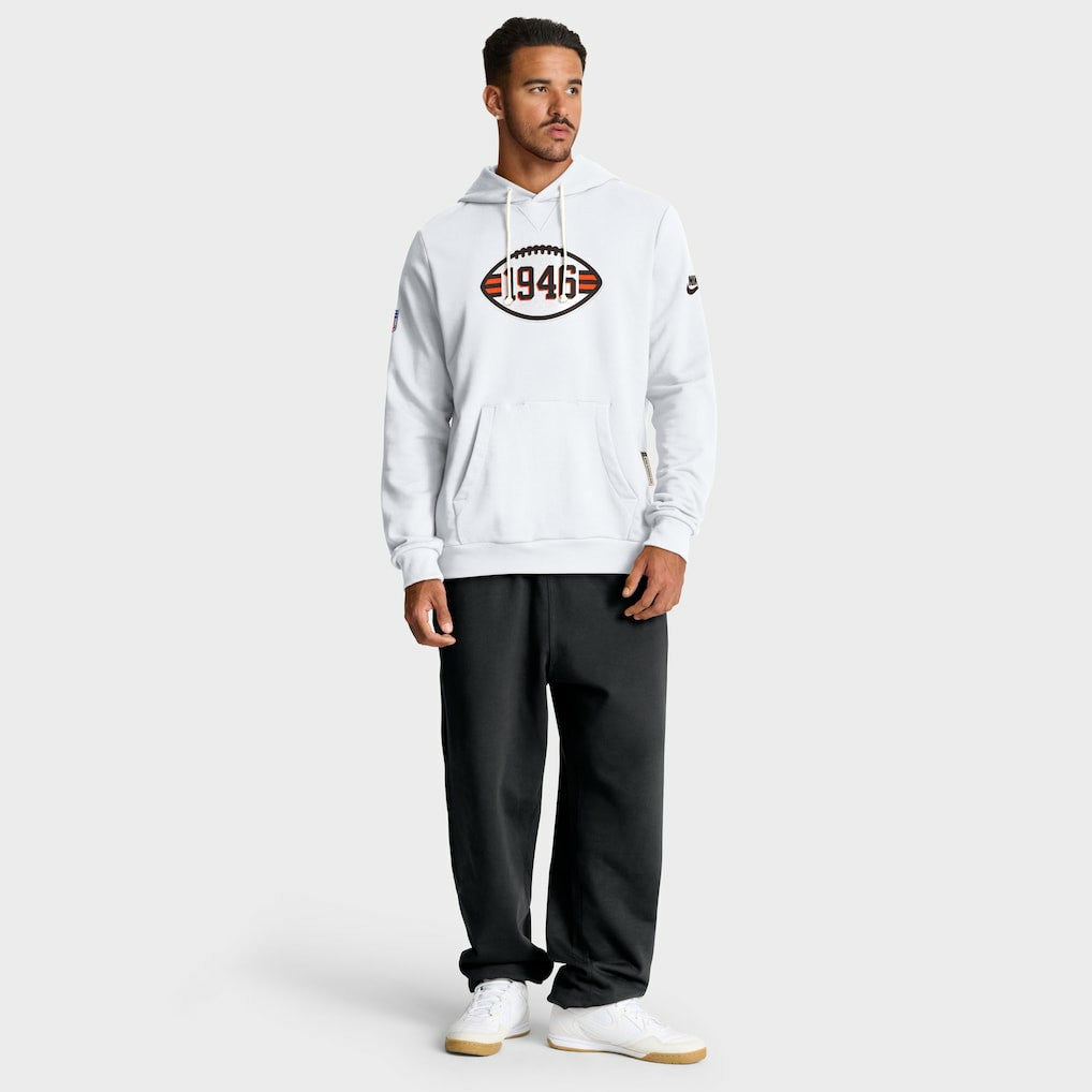 Nike Cleveland Browns Sideline Standard Issue Alt 2 Dri-FIT Hoodie White