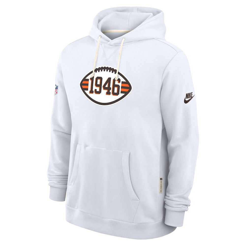 Nike Cleveland Browns Sideline Standard Issue Alt 2 Dri-FIT Hoodie White