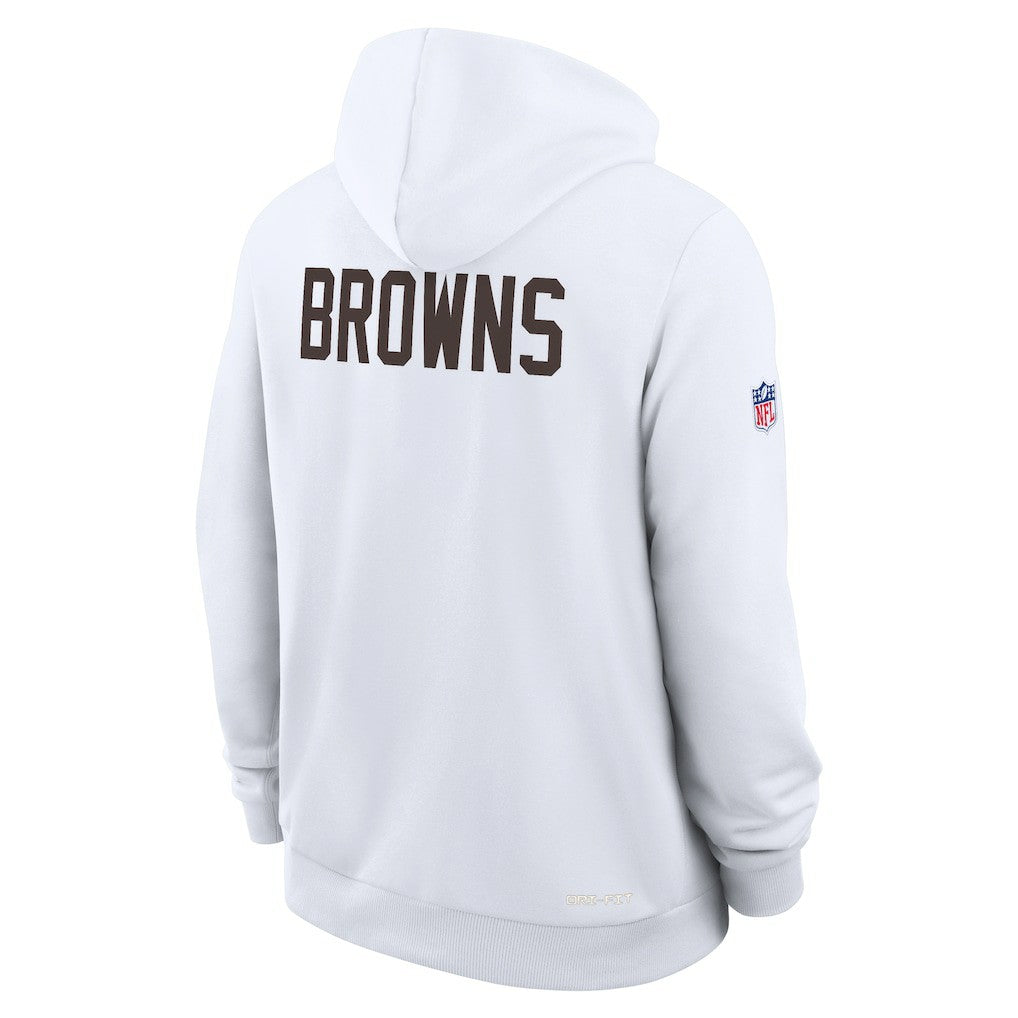 Nike Cleveland Browns Sideline Standard Issue Alt 2 Dri-FIT Hoodie White