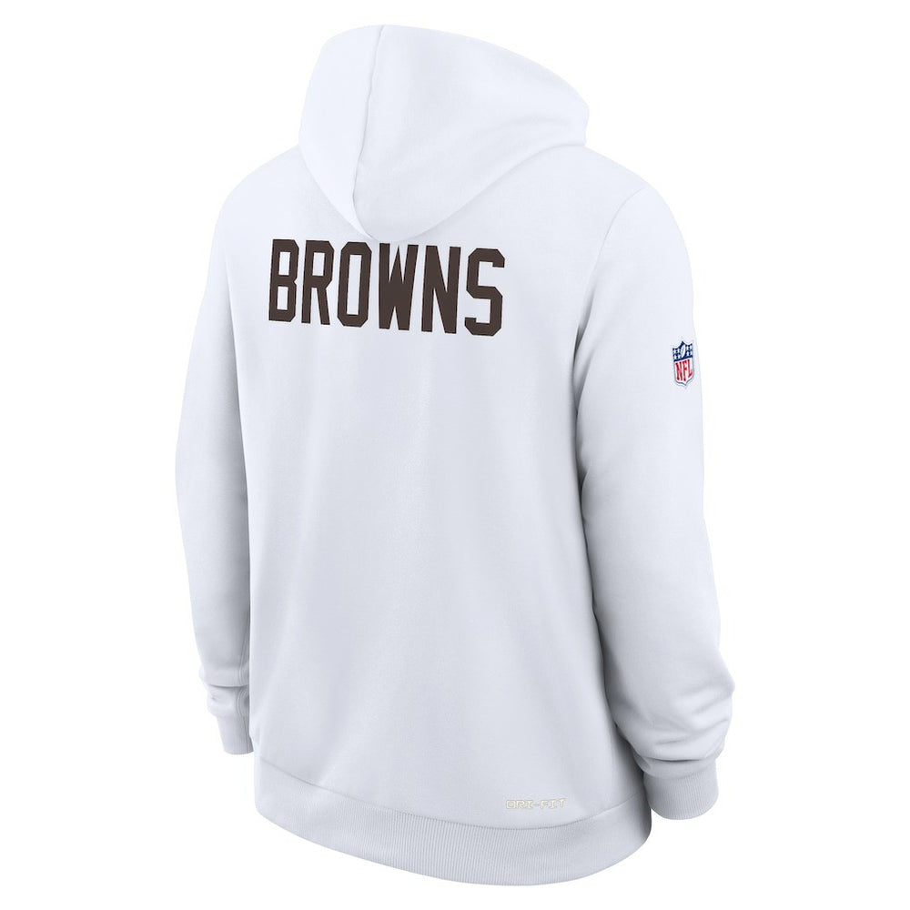 Nike Cleveland Browns Sideline Standard Issue Alt 2 Dri-FIT Hoodie White