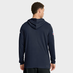 Nike Green Bay Packers The 1923 Classic Pass Accuracy Dri-FIT Long Sleeve Hoodie T-Shirt Navy