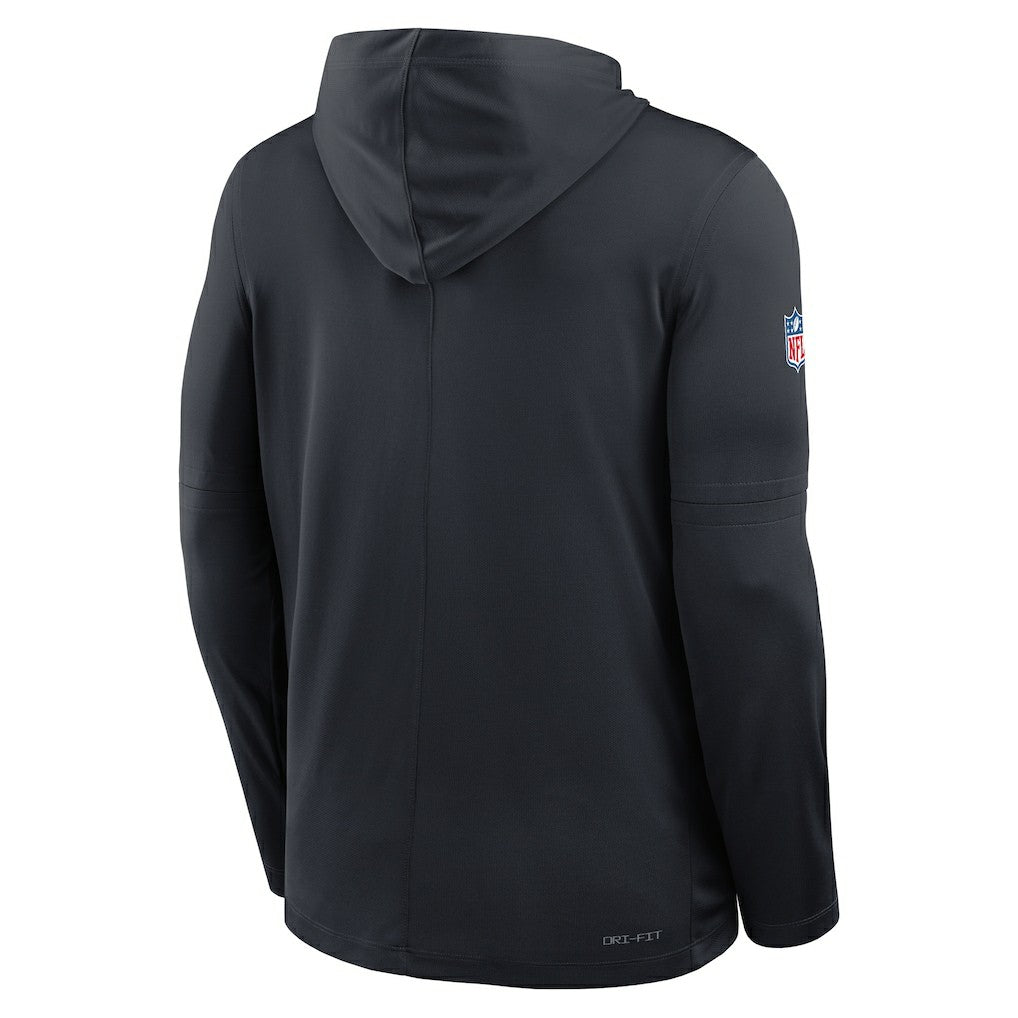 Nike Houston Texans Sideline Pass Accuracy Dri-FIT Long Sleeve Hoodie T-Shirt  Blue