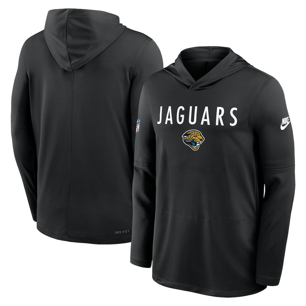 Nike Jacksonville Jaguars Sideline Pass Accuracy Dri-FIT Long Sleeve Hoodie T-Shirt  Black
