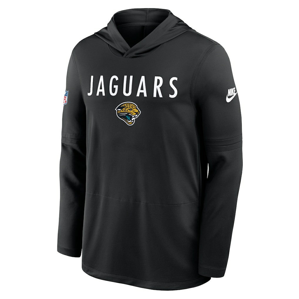 Nike Jacksonville Jaguars Sideline Pass Accuracy Dri-FIT Long Sleeve Hoodie T-Shirt  Black