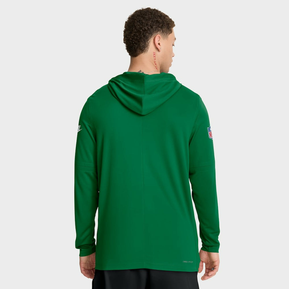 Nike Philadelphia Eagles Sideline Pass Accuracy Dri-FIT Long Sleeve Hoodie T-Shirt  Kelly Green